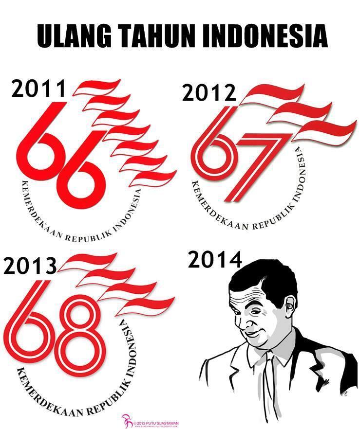 Hut RI tahun 2013 gimana jadi nya yah di tahun 2014?Ngakak