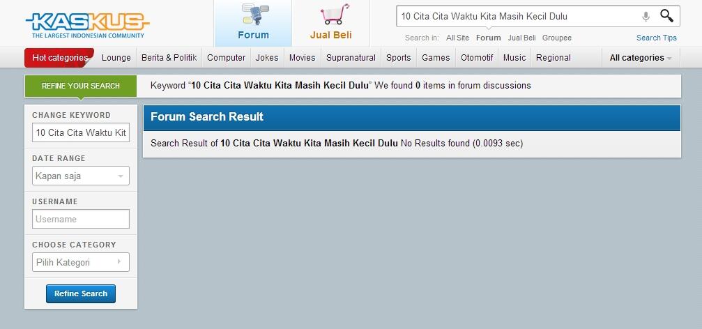 10 Cita Cita Waktu Kita Masih Kecil Dulu