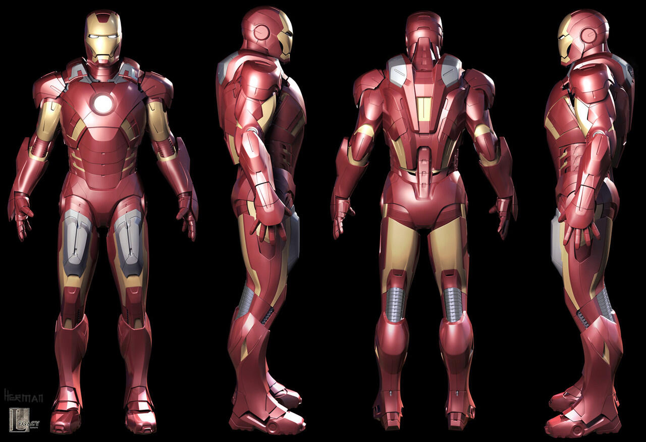 Iron Man Armor dari 1 sampe 3