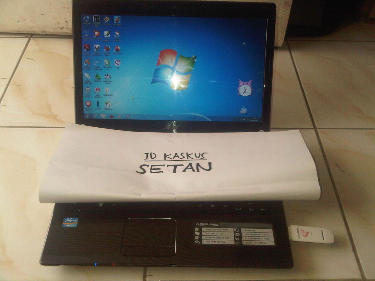 JUAL CEPAT BUTUH UANG LAPTOP ACER Aspire 4752 Intel CORE i5 . TERMURAH !!!