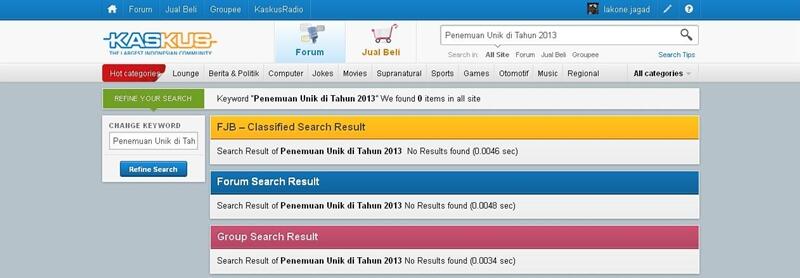 Penemuan Unik di Tahun 2013