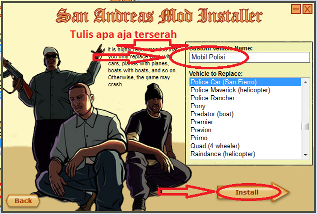 Cara Install Mod Pada GTA:San Andreas
