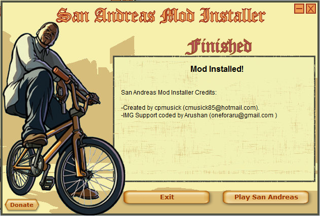 Cara Install Mod Pada GTA:San Andreas