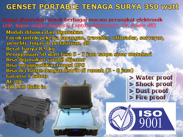 ukuran tv led paling kecil Terjual AXAXI ECO SOLAR ENERGY GENSET PORTABLE TENAGA 