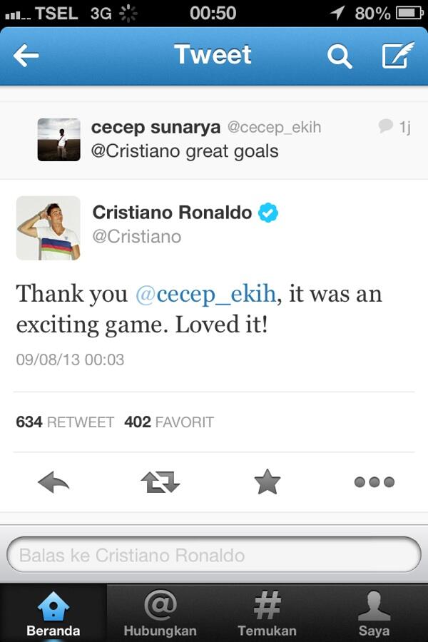 Agan ini sukses di Mention balik CR7