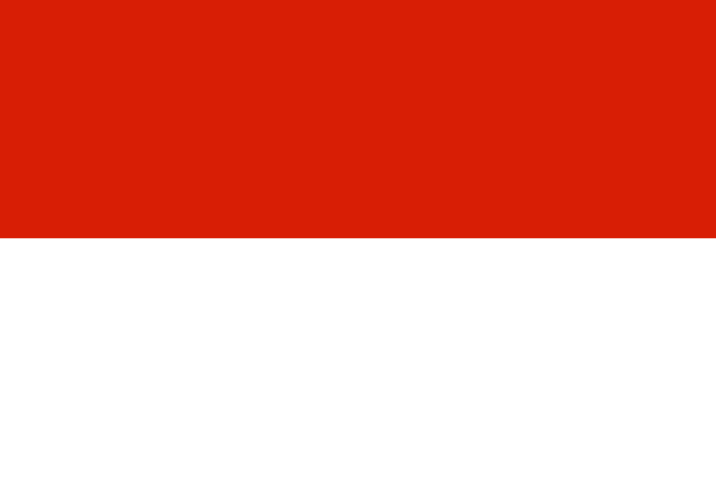 Daftar Bendera Dwiwarna (Merah putih) Mirip Dengan Indonesia