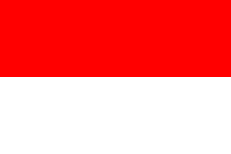 Daftar Bendera Dwiwarna (Merah putih) Mirip Dengan Indonesia