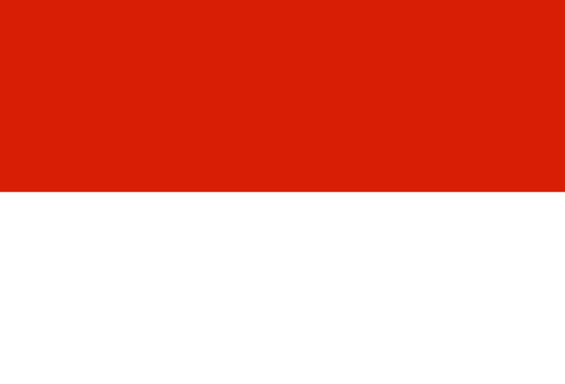 Daftar Bendera Dwiwarna (Merah putih) Mirip Dengan Indonesia