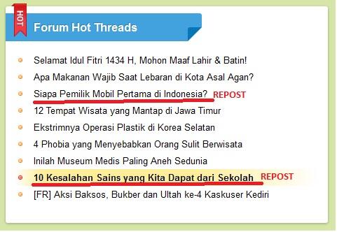 &#91;MIRIS&#93; 2 Hot Thread Hari Ini Adalah REPOST