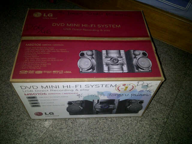 New! LG MINI COMPO MBD 106 (DVD, MP3, dll)