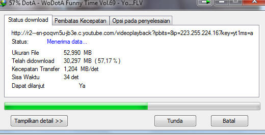 kecepatan download ane 1.8MB/s. (ada yang nandingin?)