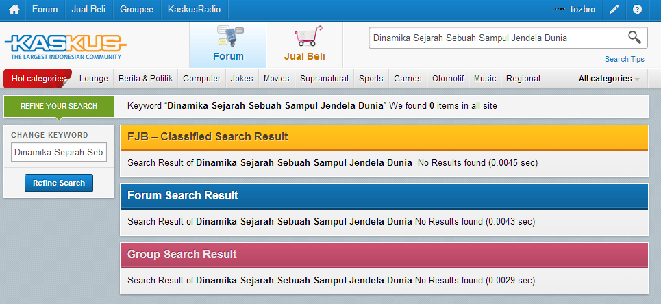 Dinamika Sejarah Sebuah Sampul Jendela Dunia