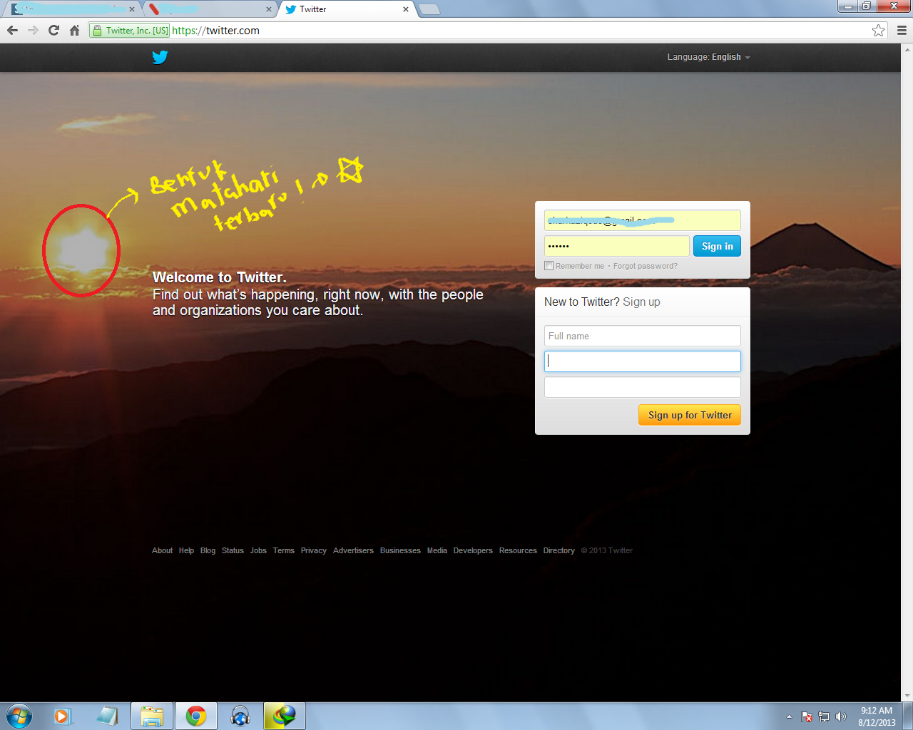 Penampakan Aneh Homepage Twitter Terbaru . CKCKCKC 