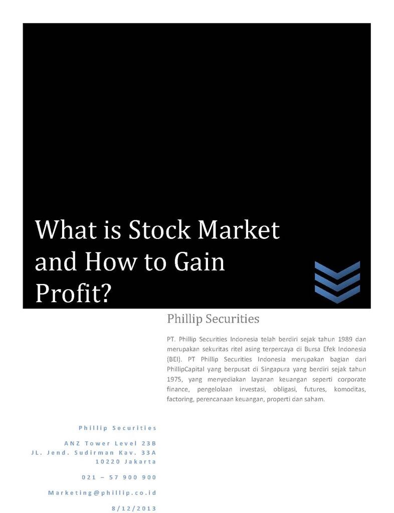 What is Stock Market and How to Gain Profit?