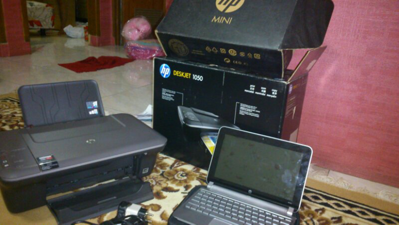 Jual notebook + printer second