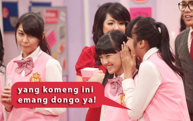 Komeng dengan si cantik