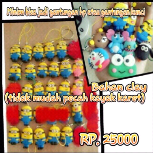 jual minion papoy despicable me gantungan timbul murah