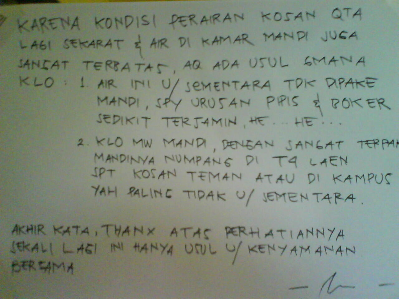 Tipe-Tipe Anak kost yang unik