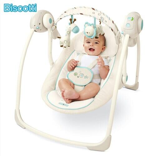 Terjual Baby Bouncer 2nd Automatic Bright Star Comfort Harmony Portable Swing Biscotti