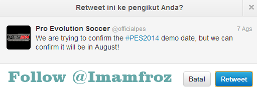 PES 2014 AKAN DIRILIS BULAN AGUSTUD INI?