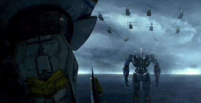Ada yang tau, kenapa Jaeger bisa di angkat pake helikopter ya? (Pacific Rim)