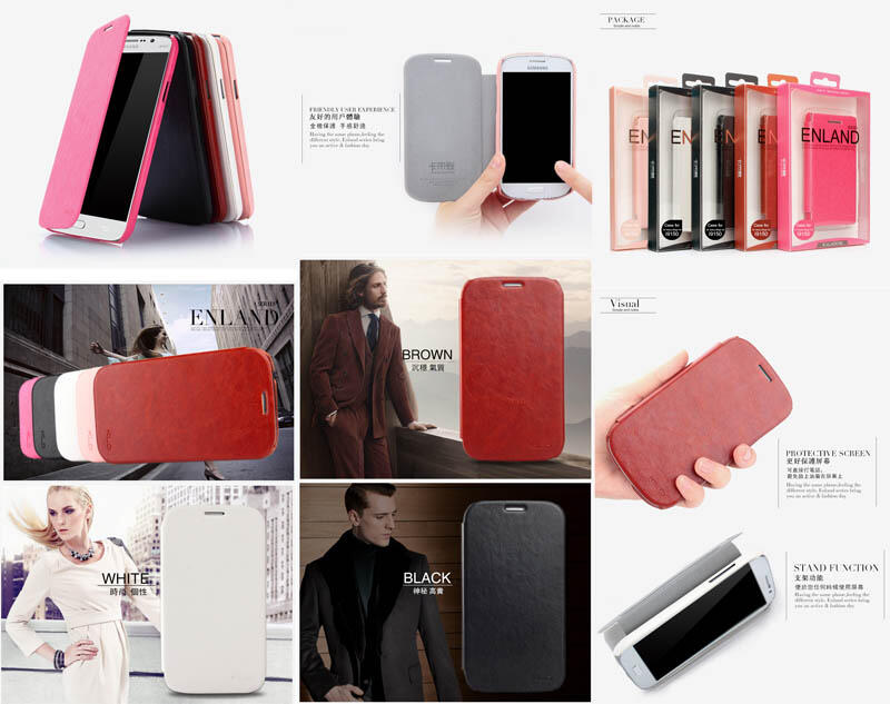 Samsung Galaxy S4/s5/ S4 Zoom/Mini/Ace 3 Hard Soft Leather Case Sarung