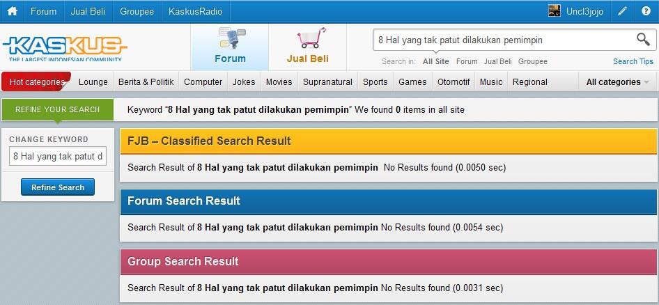 +++8 Hal yang tak patut dilakukan pemimpin+++
