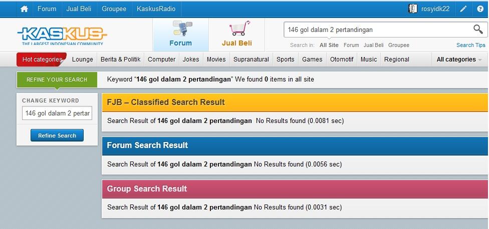 146 Gol dalam 2 Pertandingan