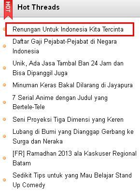 Mari Merenung Sejenak Untuk Negeri Tercinta 'Indonesia'