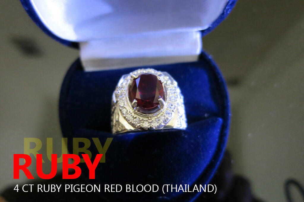 CINCIN PERMATA RUBY THAILAND - BATU PERMATA 100%