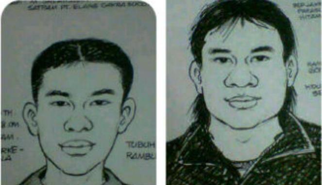 Sketsa Pelaku Penembakan di Pondok Aren ( Share )