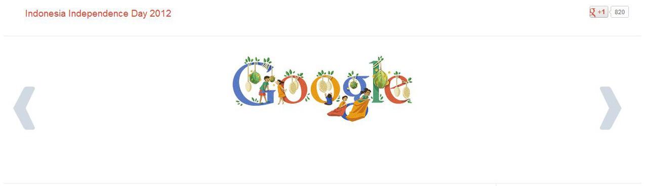 Google Doodle Indonesia Independence Day - Seri dari 2009 s/d 2013