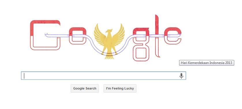 HUT RI Ada Garuda di Google Doodle