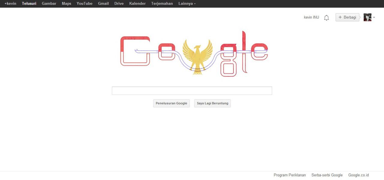 Logo google saat hari kemerdekaan indonesia