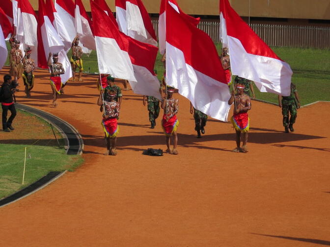 Merah Putih Berkibar Dengan Gagah