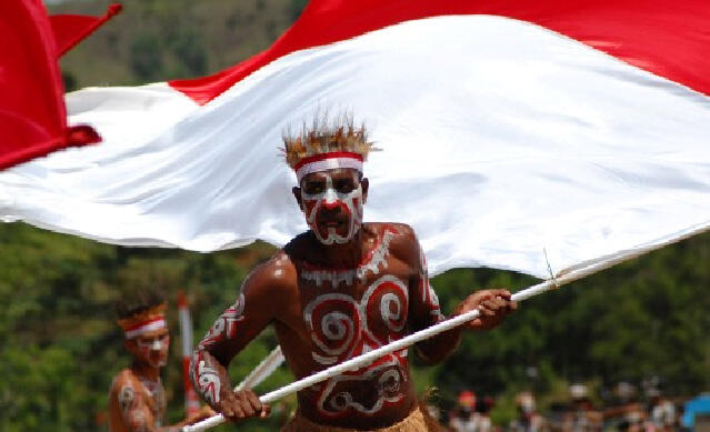 Merah Putih Berkibar Dengan Gagah