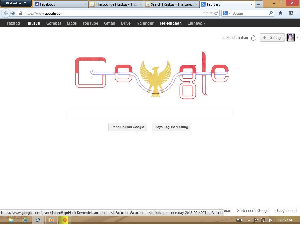 Google ngerayain hari kemerdekaan kita gan!