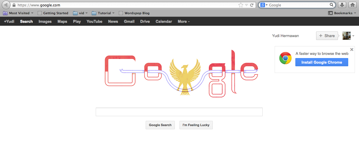 GooGle Edisi HUT RI..