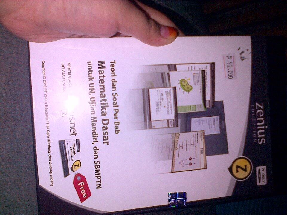 3 CD ZENIUS EDUCATION TEORI DAN SOAL PER BAB MATEMATIKA DASAR ORIGINAL