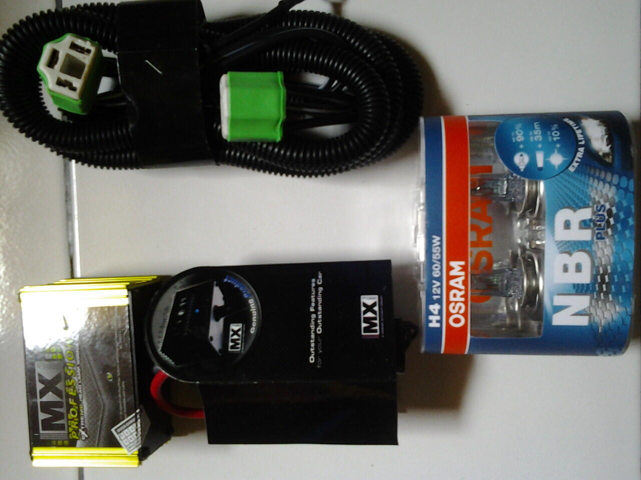 WTS..Relay lampu MX-11 Profesionall + OSRAM NBR plus H4 12V 60/55W