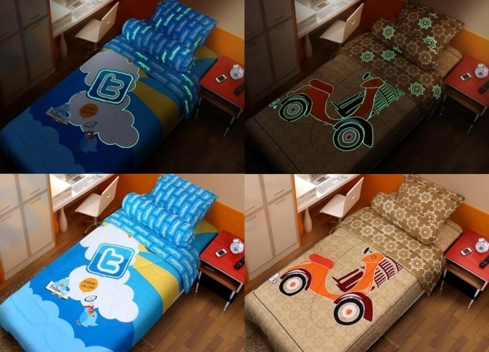 sprei kintakun glow in the dark