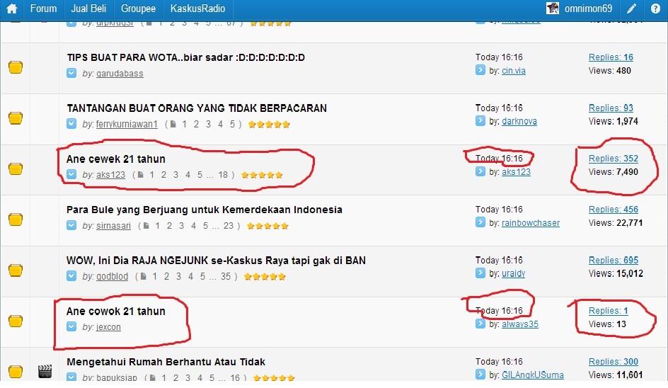 Beda cowok dan cewek di kaskus