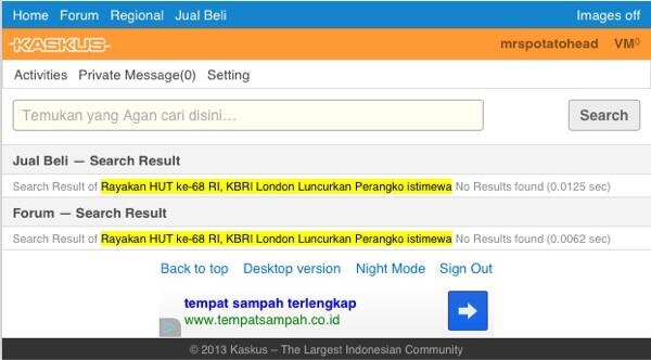 Rayakan HUT ke-68 RI, KBRI London Luncurkan Perangko Istimewa