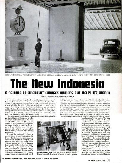 Foto-Foto Indonesia di Majalah LIFE Tahun 1950 ( Pict )