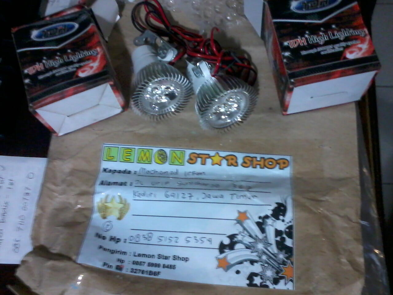 Fog Lamp, Lampu Sorot LED Cree / LED Luxeon, Irit Listrik, Anti Air, Bisa Semua Motor