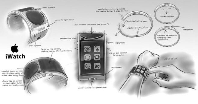 Desain iWatch mirip Samsung Galaxy Gear
