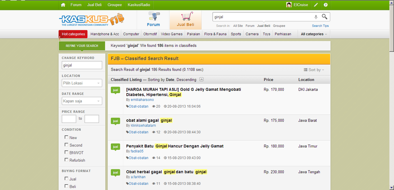 GARA-GARA THREAD JUAL GINJAL