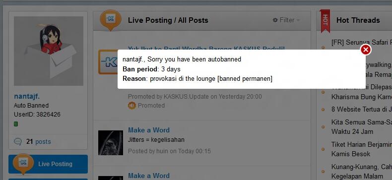 &#91;HELP&#93; ID nantajf. dibanned