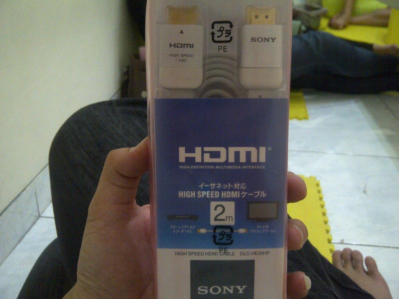 Flat High Speed HDMI Cable - 6' 4" SONY