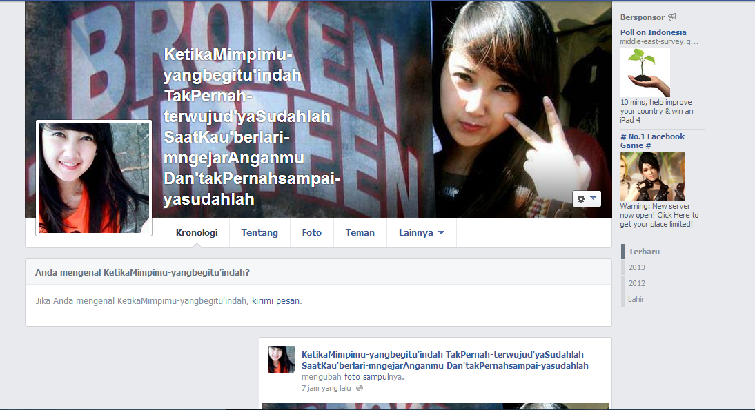 Nama FB paling Fenomenal
